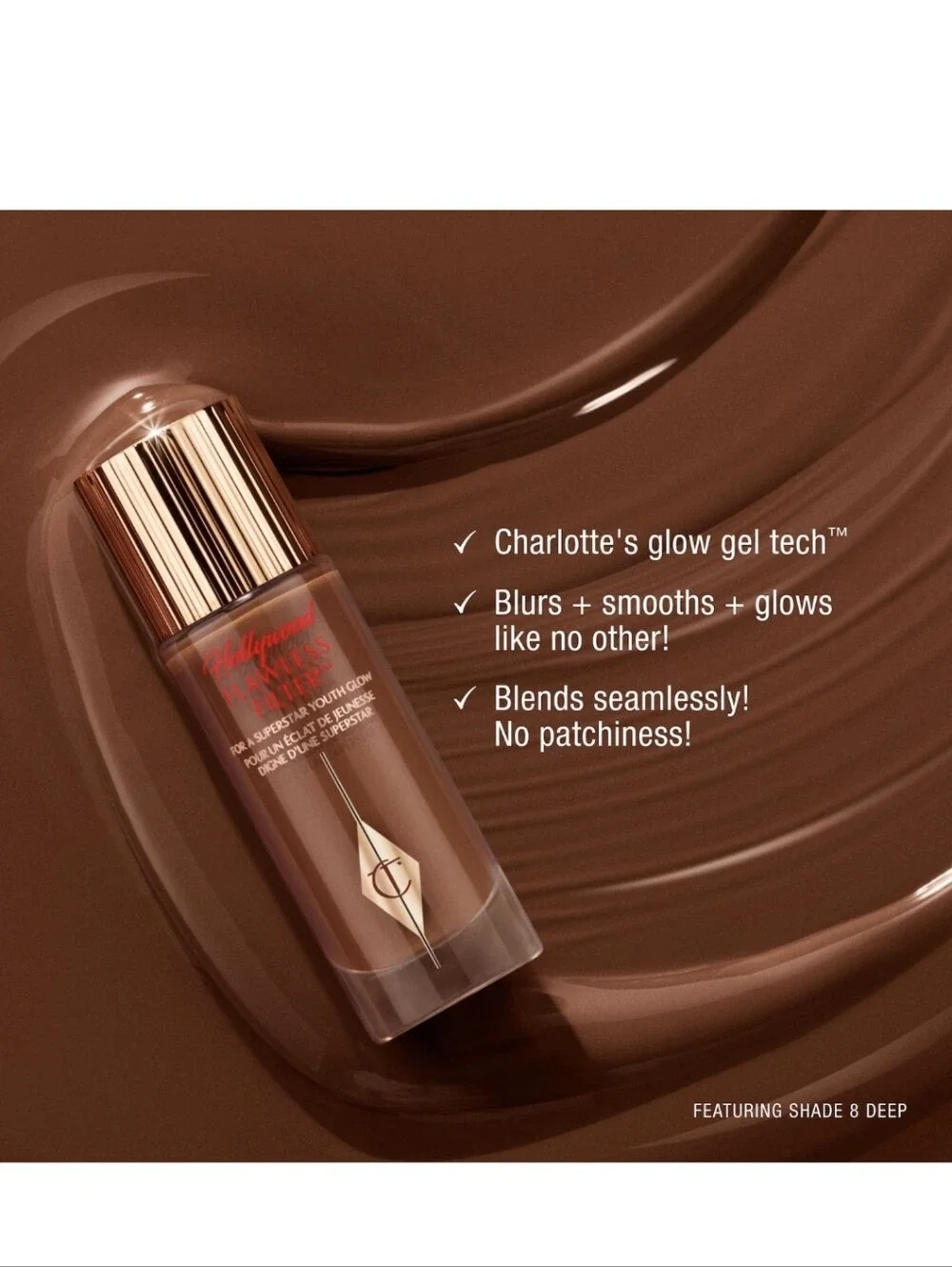Charlotte Tilbury Hollywood Flawless Filter: 2 Fair, 5.5ml (Travel Size), NIB